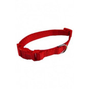 Collar ajustable nylon 10mmx20-30cm, rojo