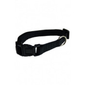 Collar ajustable nylon 10mmx20-30cm, negro