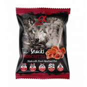 Alpha Spirit Snacks de Jamón perro (24 bolsas x 50g)