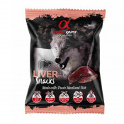 Alpha Spirit Snacks de Hígado perro (24 bolsas x 50g)