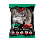 Alpha Spirit Snacks de Pato perro (24 bolsas x 50g) Caja Expositora