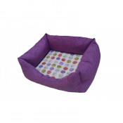 Siesta Cama Morada Hexágonos 55cm