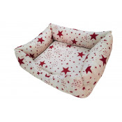 Siesta Cama Estrellas Rojas 55cm