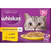 Whiskas seleccion aves 12x100 gr (x4)