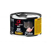 Alpha Lata Gato Esteril. Conejo 6x200gr